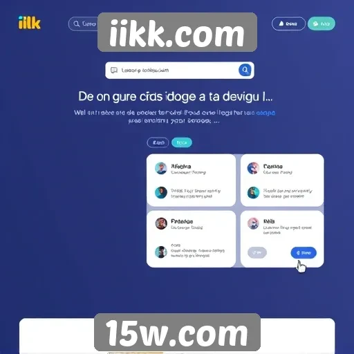 Análise da interface do usuário em iikk.com